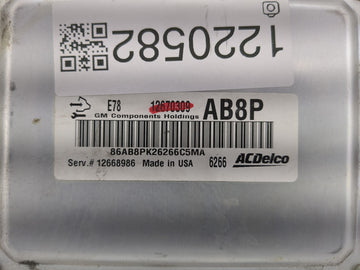 2017-2019 Chevrolet Sonic PCM Engine Control Computer ECU ECM PCU OEM P/N:12685776 Fits Fits 2017 2018 2019 2020 2021 OEM Used Auto Parts