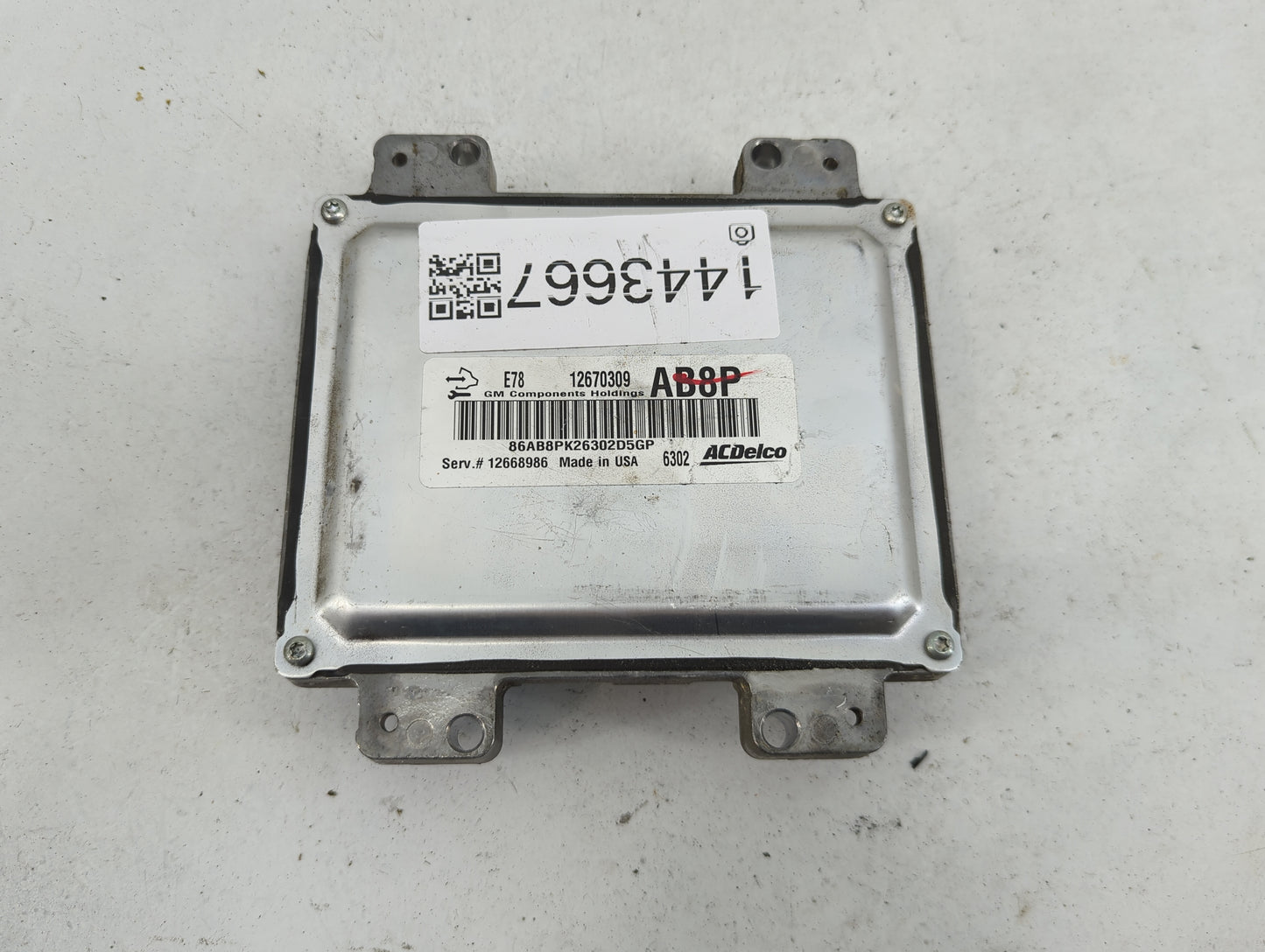2017-2019 Chevrolet Sonic PCM Engine Control Computer ECU ECM PCU OEM P/N:12670309 12668986 Fits Fits 2017 2018 2019 2020 20