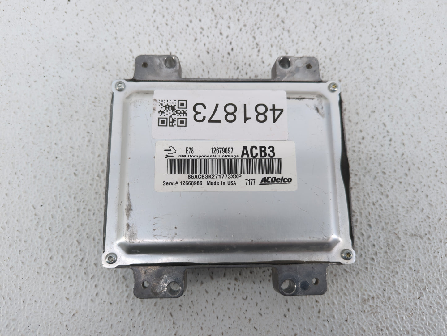 2017-2019 Chevrolet Sonic PCM Engine Control Computer ECU ECM PCU OEM P/N:12668986 12677671 Fits Fits 2017 2018 2019 2020 20
