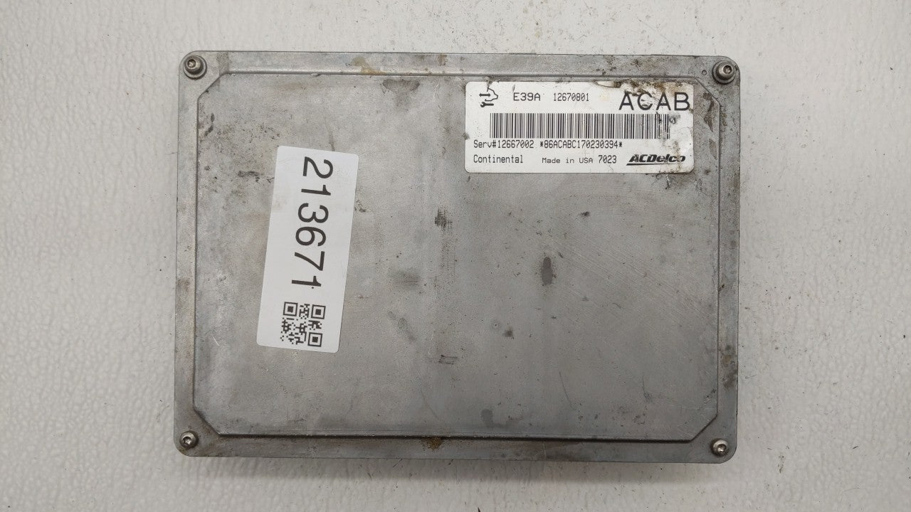 2017 Chevrolet Traverse PCM Engine Control Computer ECU ECM PCU OEM P/N:12666070 12667189, 12685918, 12670801 Fits Fits 2018