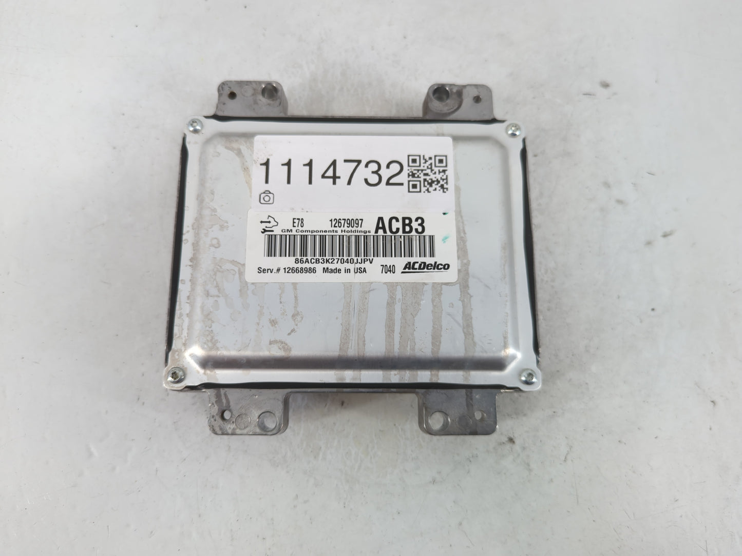 2017 Chevrolet Trax PCM Engine Control Computer ECU ECM PCU OEM P/N:12679097 Fits OEM Used Auto Parts - Oemusedautoparts1.co