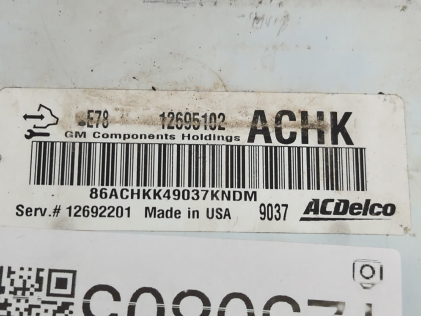 2017-2021 Chevrolet Trax PCM Engine Control Computer ECU ECM PCU OEM P/N:12695102 Fits Fits 2017 2018 2019 2020 2021 OEM Use