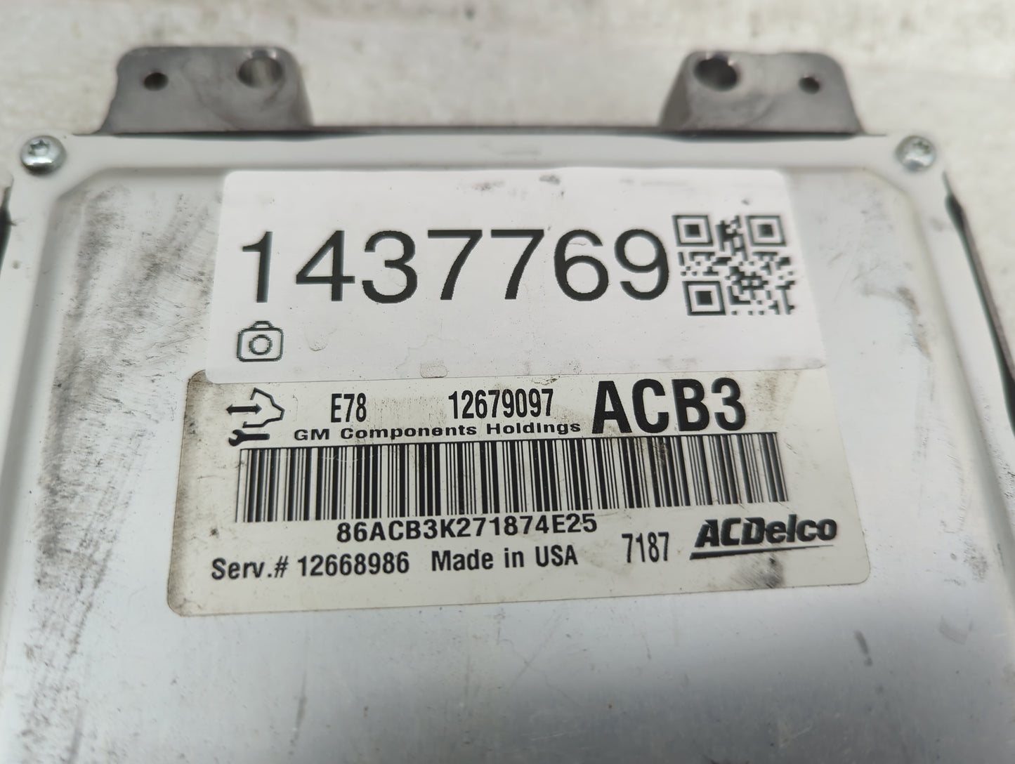 2017-2021 Chevrolet Trax PCM Engine Control Computer ECU ECM PCU OEM P/N:12679097 12668986 Fits Fits 2017 2018 2019 2020 202