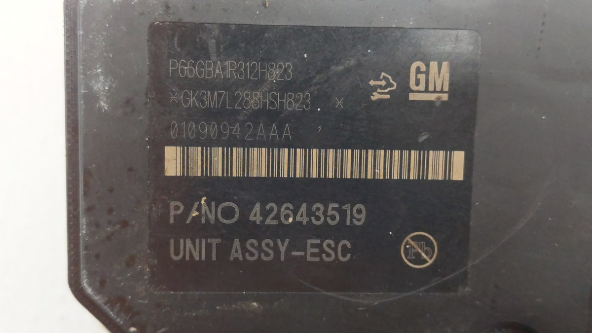 2017-2021 Chevrolet Trax Anti-Lock Brake ABS Pump Module Actuator OEM P/N:42643519 42520669 Fits Fits 2017 2018 2019 2020 20