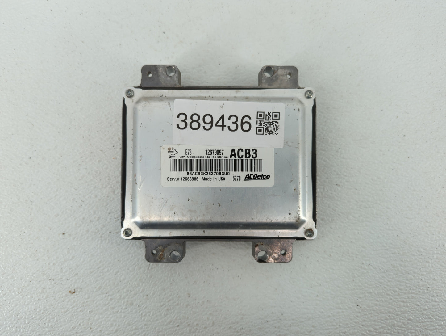 2017-2018 Chevrolet Trax PCM Engine Control Computer ECU ECM PCU OEM P/N:12679097 12685776, 12668986 Fits Fits 2017 2018 201