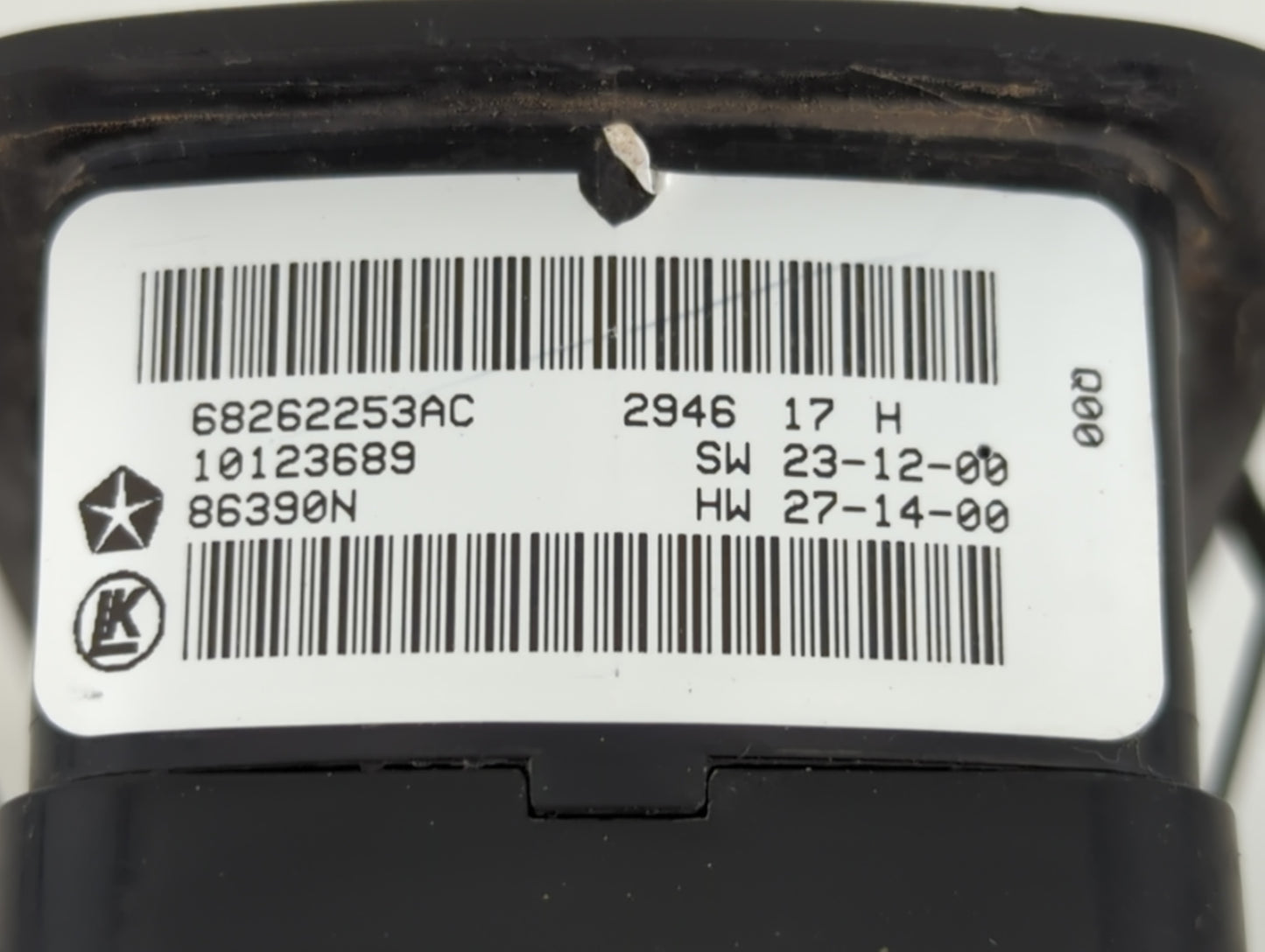 2015-2019 Chrysler 300 Master Power Window Switch Replacement Driver Side Left P/N:68262253AC Fits OEM Used Auto Parts - Oem
