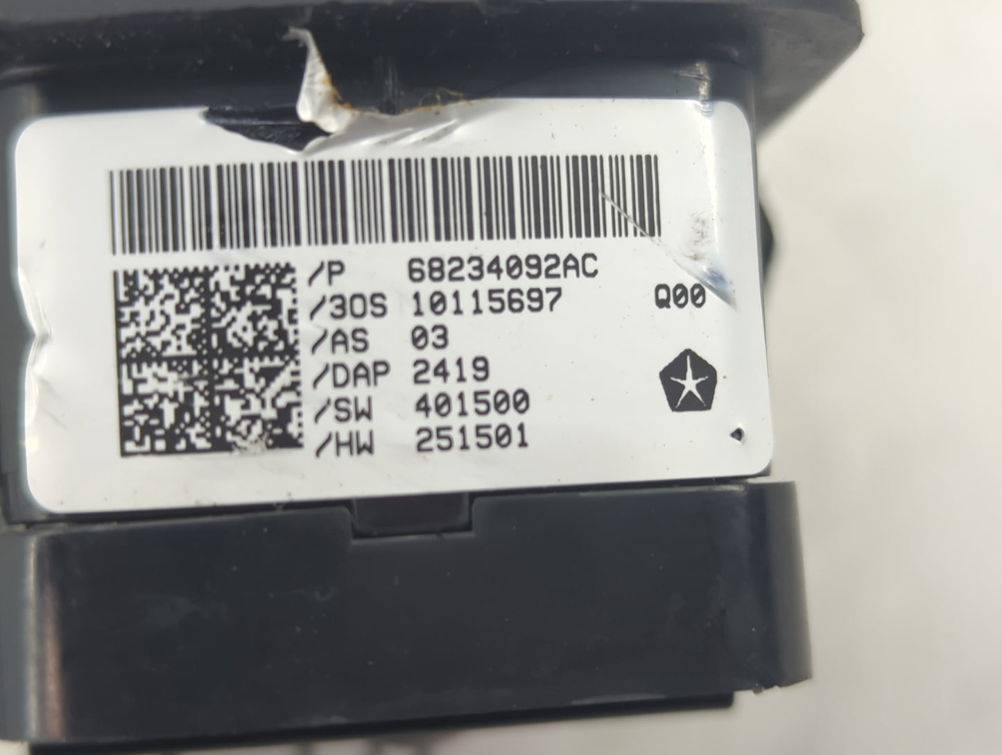 2017-2022 Chrysler Pacifica Master Power Window Switch Replacement Driver Side Left P/N:68234092AC Fits OEM Used Auto Parts