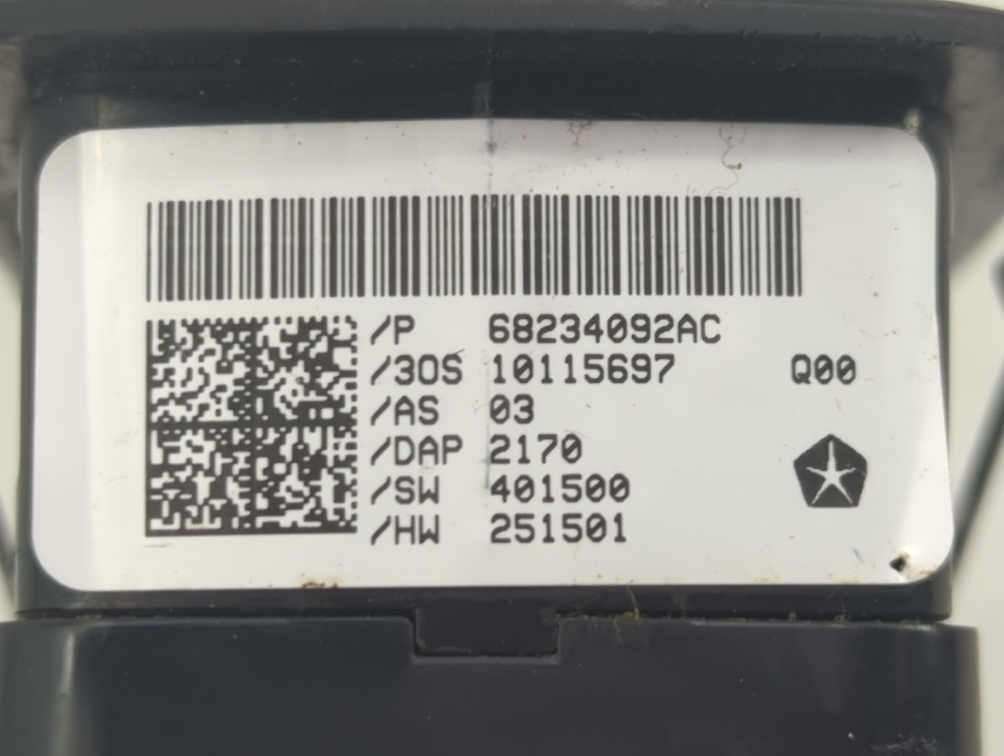 2017-2022 Chrysler Pacifica Master Power Window Switch Replacement Driver Side Left P/N:68234092AC 10115697 Fits OEM Used Au