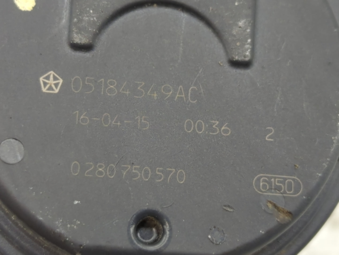 2017-2022 Chrysler Pacifica Throttle Body P/N:0 280 750 570 05184349AC Fits OEM Used Auto Parts - Oemusedautoparts1.com