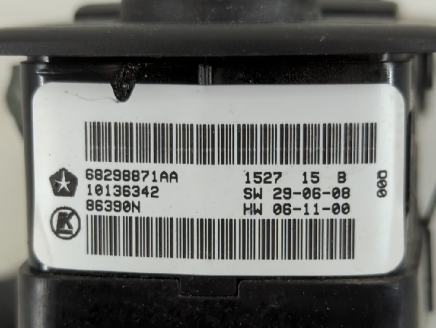 2017 Dodge Caravan Master Power Window Switch Replacement Driver Side Left P/N:68298871AA Fits Fits 2018 2019 2020 OEM Used