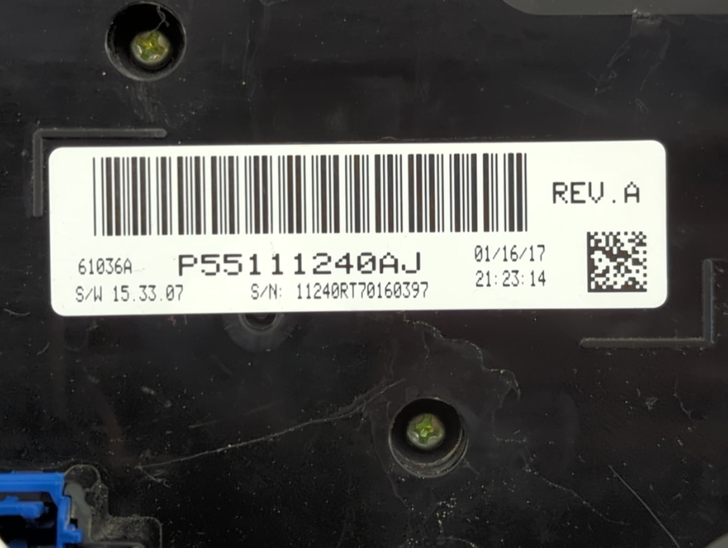 2017 Dodge Caravan Climate Control Module Temperature AC/Heater Replacement P/N:P55111240AJ Fits OEM Used Auto Parts - Oemus