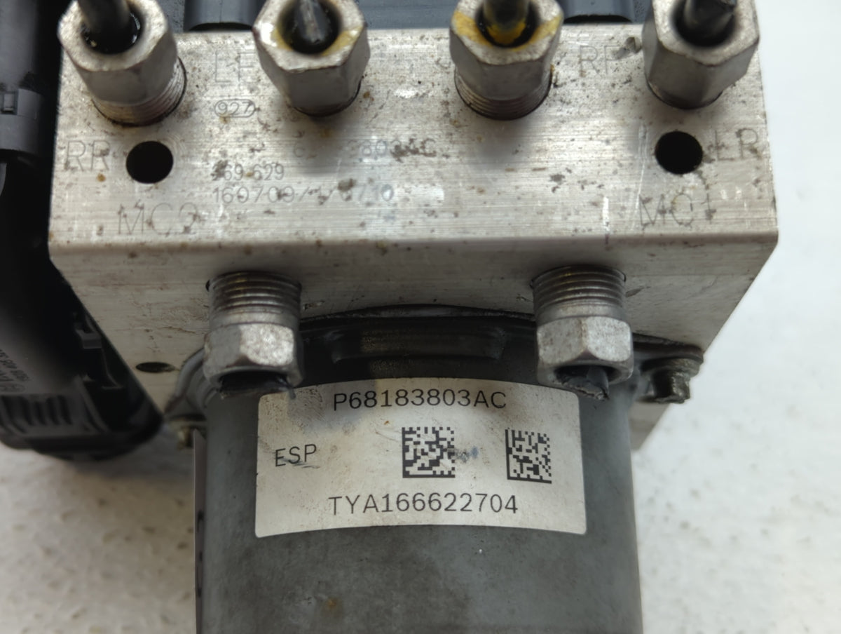 2017 Dodge Caravan Anti-Lock Brake ABS Pump Module Actuator OEM P/N:68183803AC Fits Fits 2015 2016 2018 2019 2020 OEM Used A