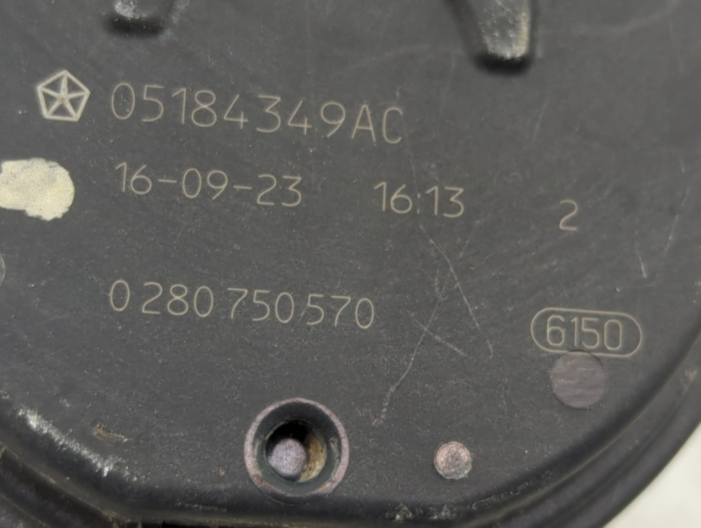 2011-2022 Dodge Charger Throttle Body P/N:0 280 750 570 05184349AC Fits OEM Used Auto Parts - Oemusedautoparts1.com