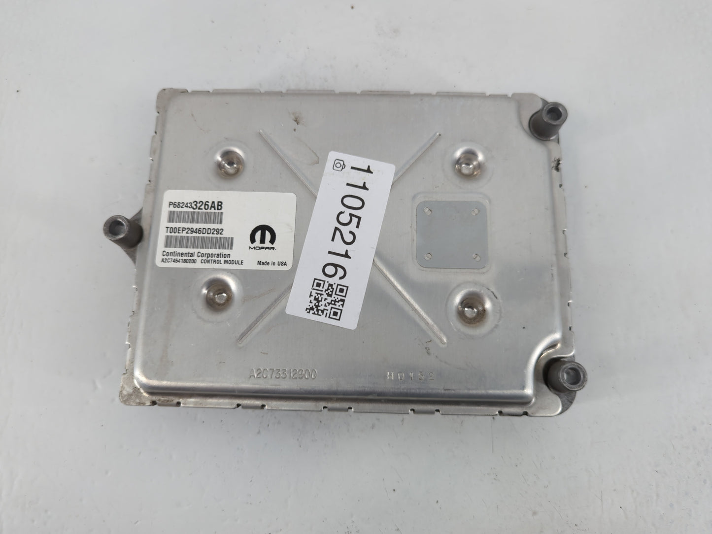 2016-2017 Dodge Durango PCM Engine Control Computer ECU ECM PCU OEM P/N:P68243326AB Fits Fits 2016 2017 OEM Used Auto Parts