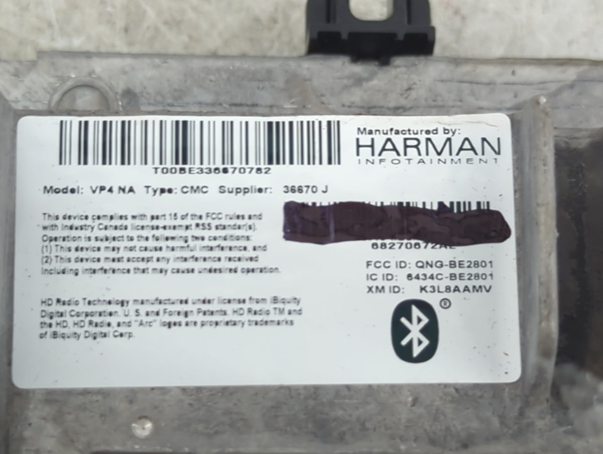 2017 Dodge Durango Information Radio Display Screen 1489402 - Oemusedautoparts1.com