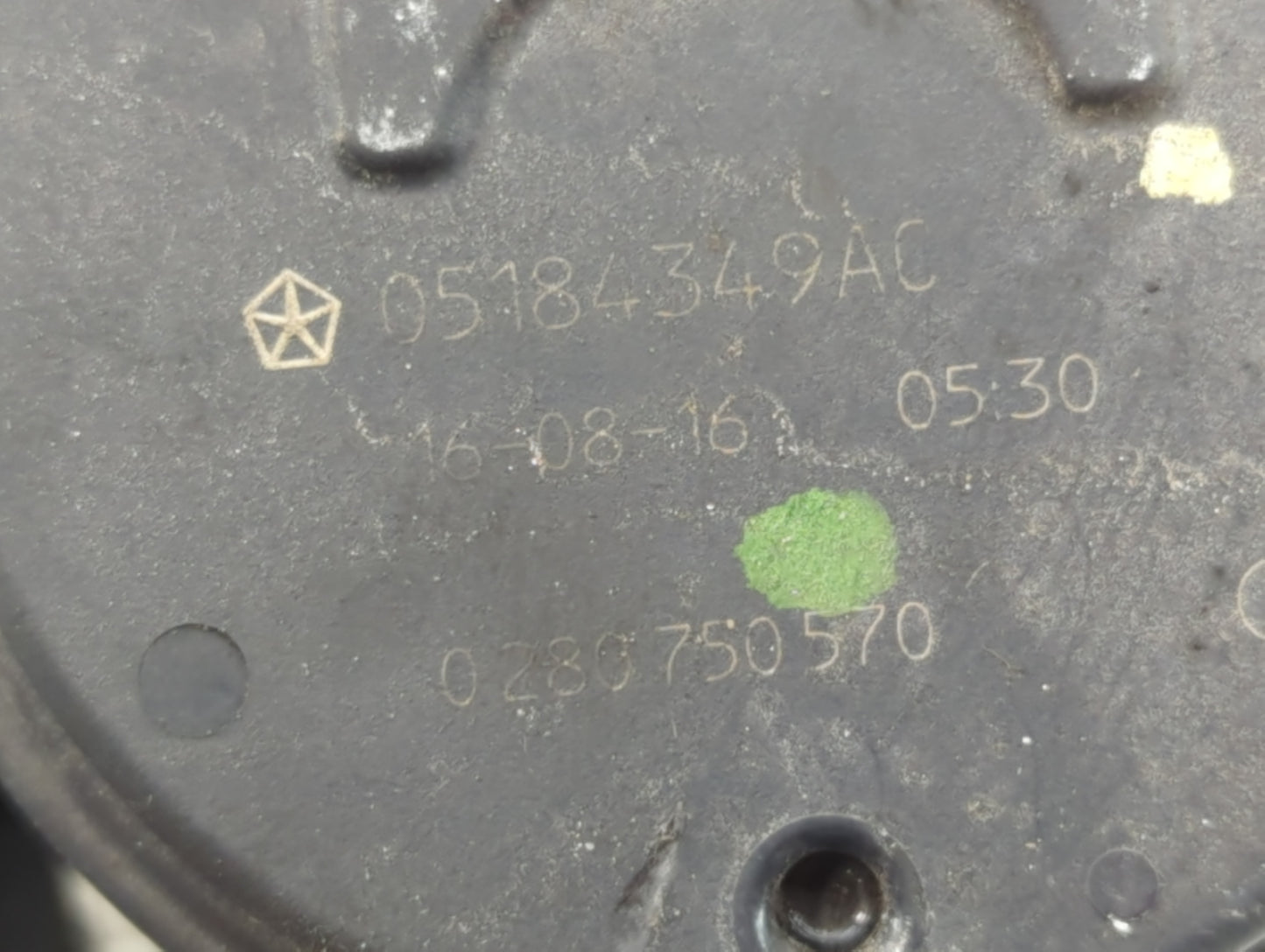 2011-2022 Dodge Durango Throttle Body P/N:0 28- 750 570 05184349AC Fits OEM Used Auto Parts - Oemusedautoparts1.com