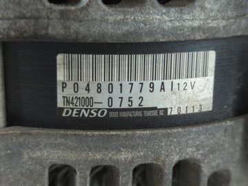 2011-2015 Dodge Durango Alternator Replacement Generator Charging Assembly Engine OEM P/N:TN421000-0752 P04801779AI Fits OEM Used Auto Parts