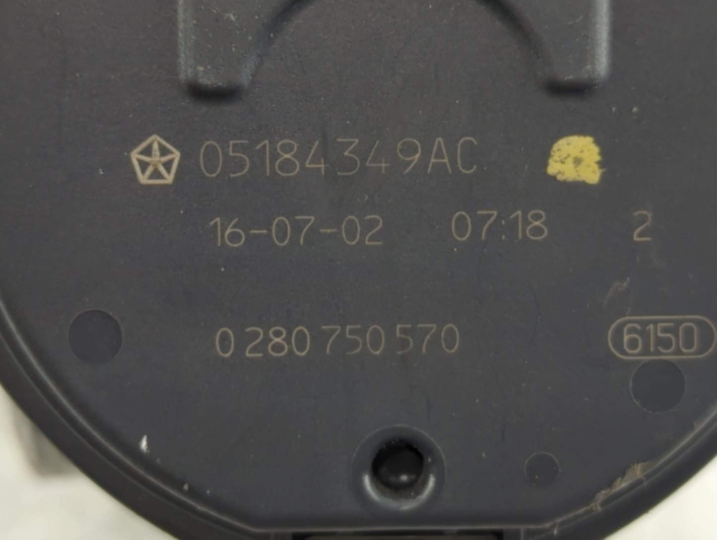 2011-2020 Dodge Grand Caravan Throttle Body P/N:0 280 750 570 05184349AC Fits OEM Used Auto Parts - Oemusedautoparts1.com