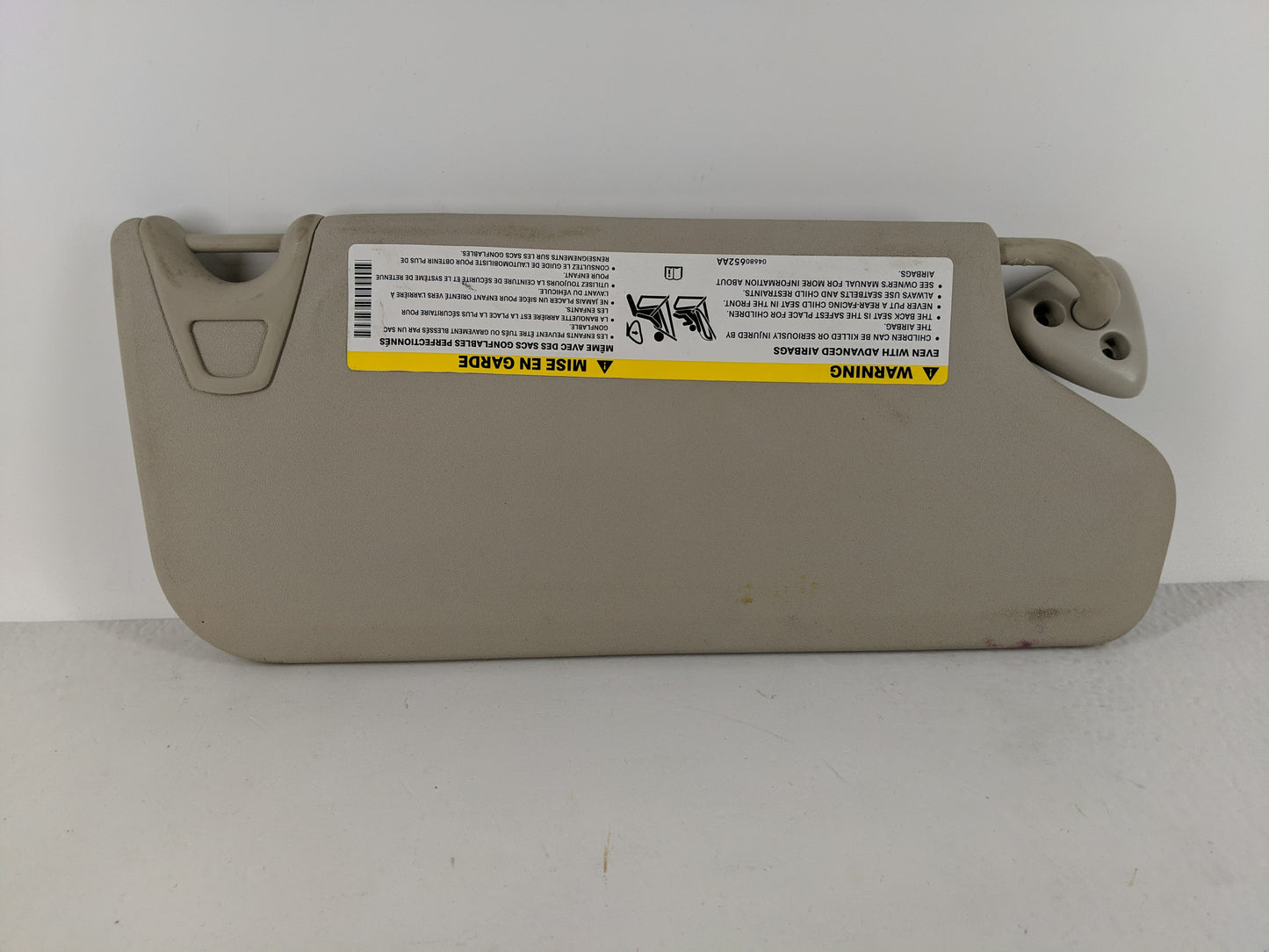 2017 Dodge Journey Sun Visor Shade Replacement Passenger Right Mirror Fits OEM Used Auto Parts - Oemusedautoparts1.com