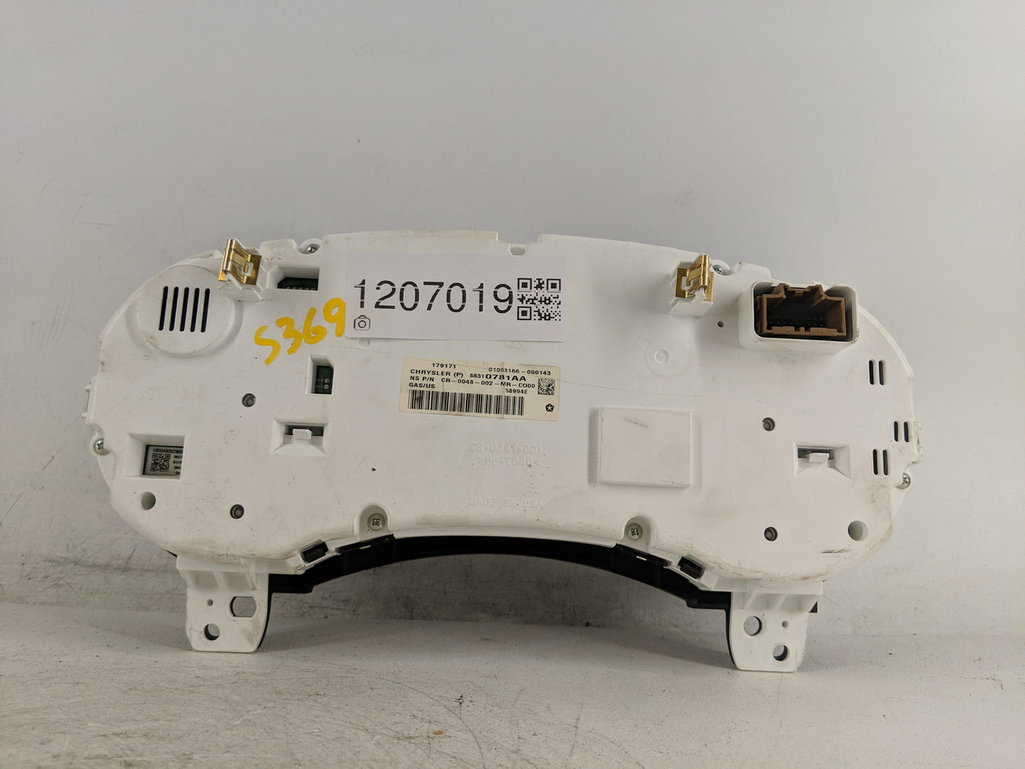 2017 Dodge Journey Instrument Cluster Speedometer Gauges P/N:68310781AA Fits OEM Used Auto Parts - Oemusedautoparts1.com