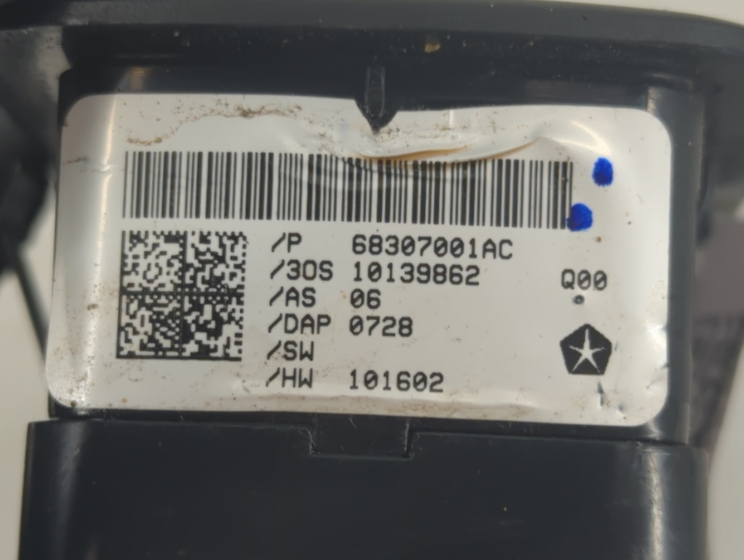2018-2020 Dodge Journey Master Power Window Switch Replacement Driver Side Left P/N:68307001AC Fits Fits 2018 2019 2020 OEM