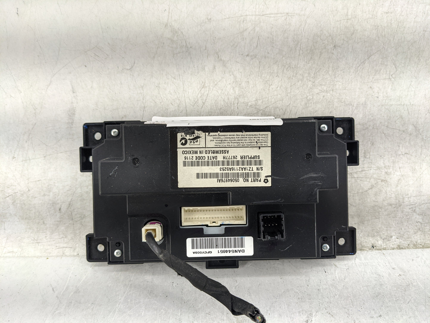 2017 Dodge Journey Information Display Screen 1468417 - Oemusedautoparts1.com