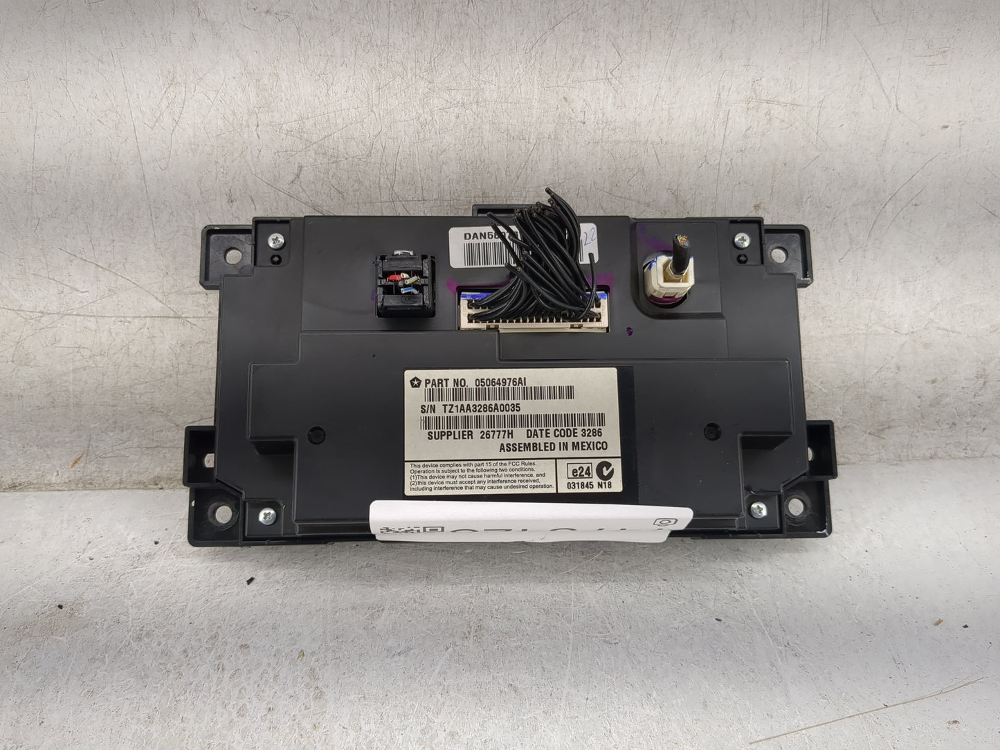 2017 Dodge Journey Information Display Screen 1473428 - Oemusedautoparts1.com