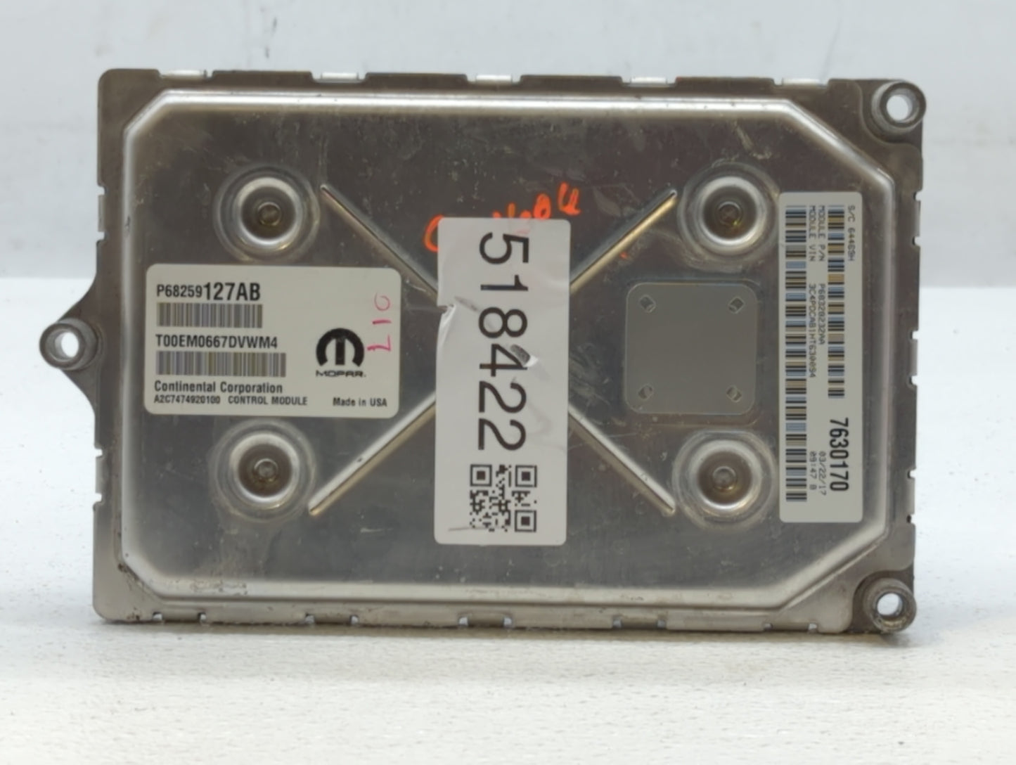 2016-2020 Dodge Journey PCM Engine Control Computer ECU ECM PCU OEM P/N:P68259127AB Fits Fits 2016 2017 2018 2019 2020 OEM U