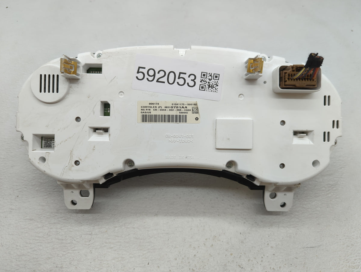 2017 Dodge Journey Instrument Cluster Speedometer Gauges P/N:68310781AA Miles: Fits OEM Used Auto Parts - Oemusedautoparts1.