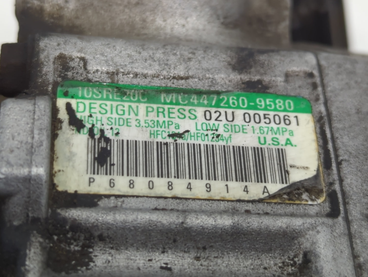 2011-2019 Dodge Journey Air Conditioning A/c Ac Compressor Oem - Oemusedautoparts1.com
