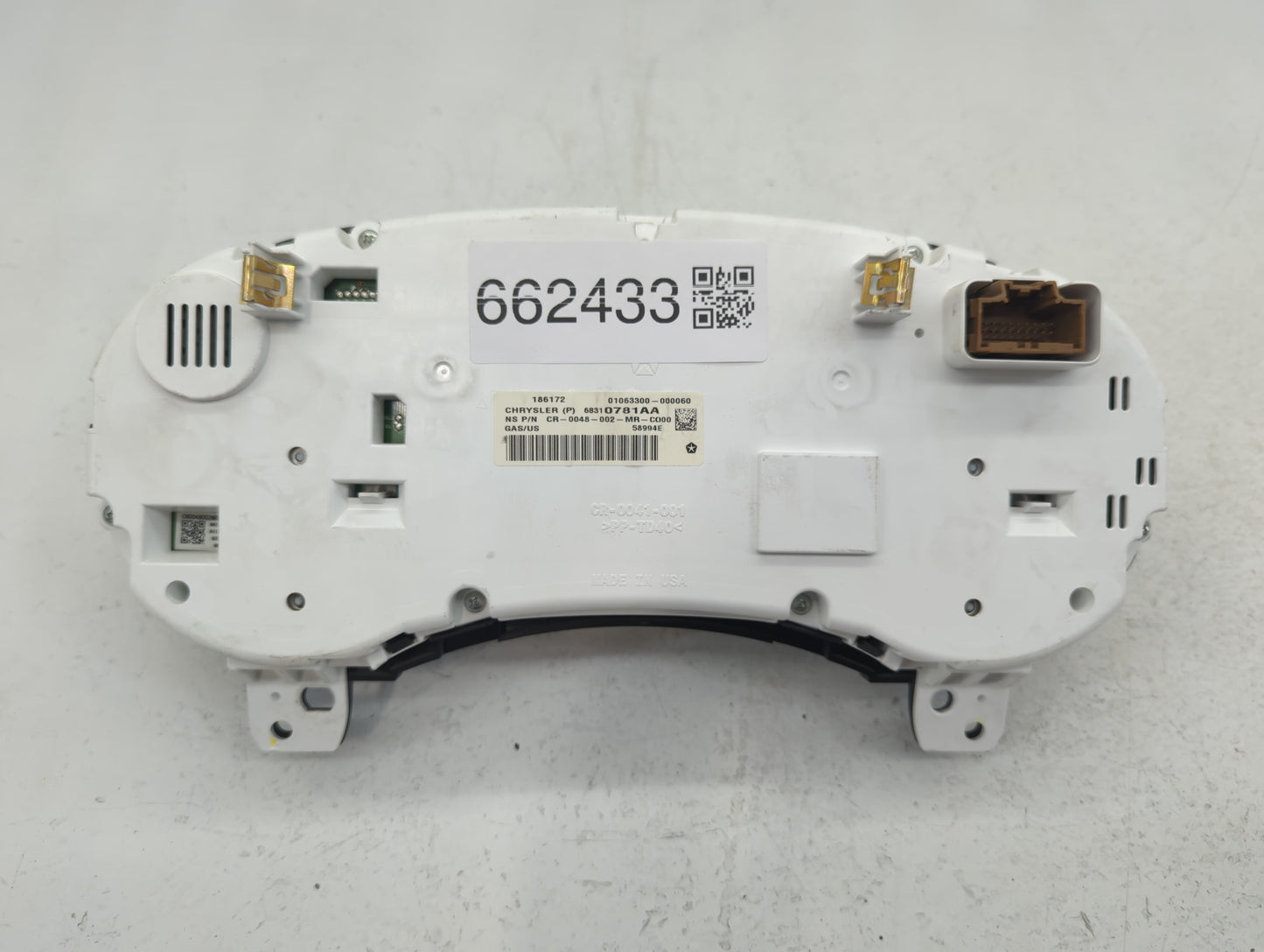2017 Dodge Journey Instrument Cluster Speedometer Gauges P/N:68310781AA CR-0048-002-MR-C000 Fits OEM Used Auto Parts - Oemus