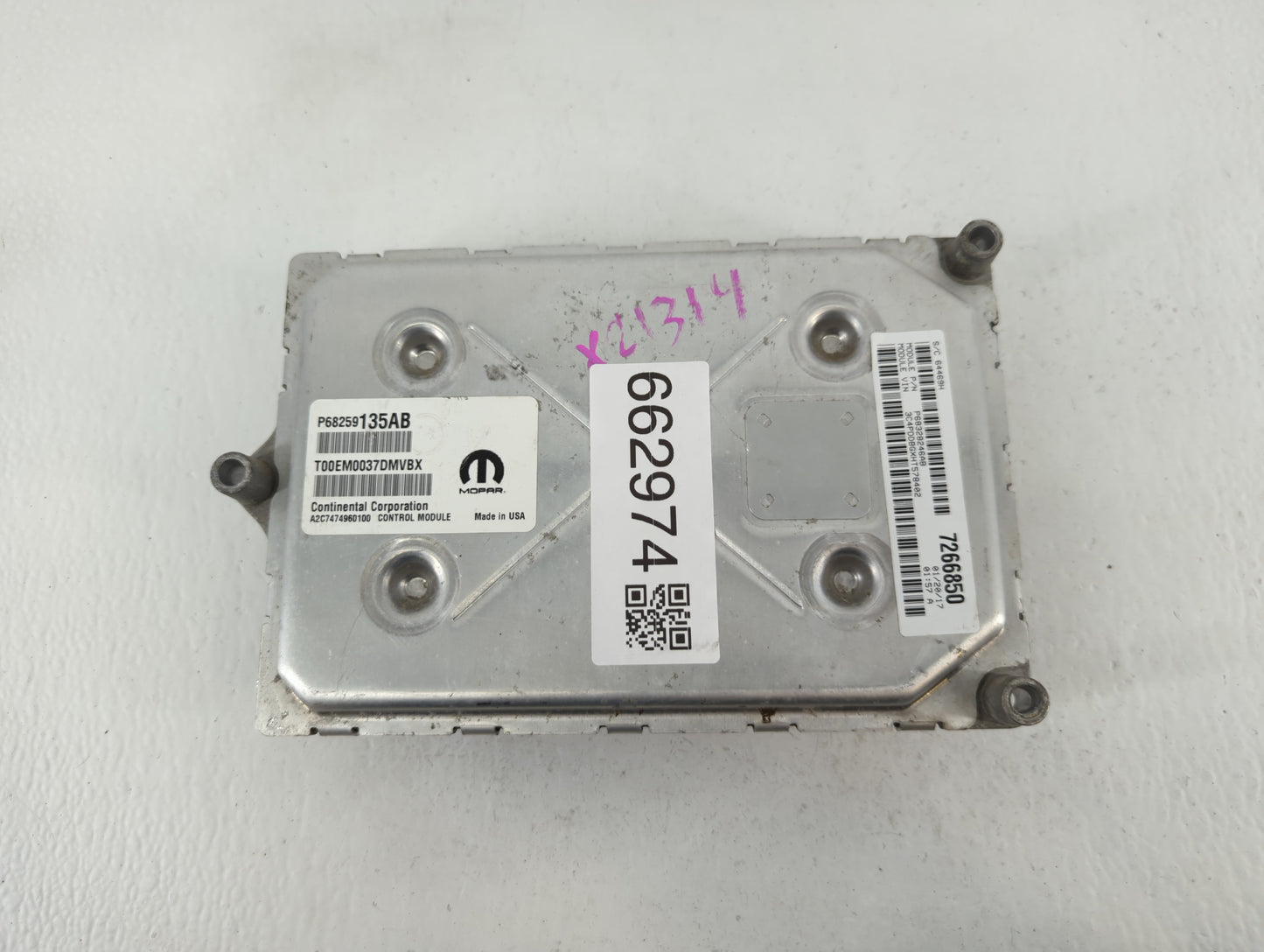 2016-2019 Dodge Journey PCM Engine Control Computer ECU ECM PCU OEM P/N:P68328245AB P68259135AA Fits Fits 2016 2017 2018 201