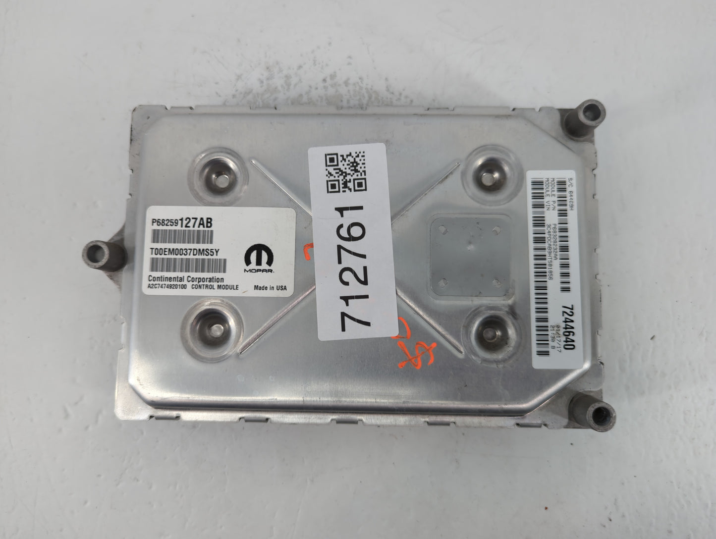 2016-2020 Dodge Journey PCM Engine Control Computer ECU ECM PCU OEM P/N:P68259127AB Fits Fits 2016 2017 2018 2019 2020 OEM U