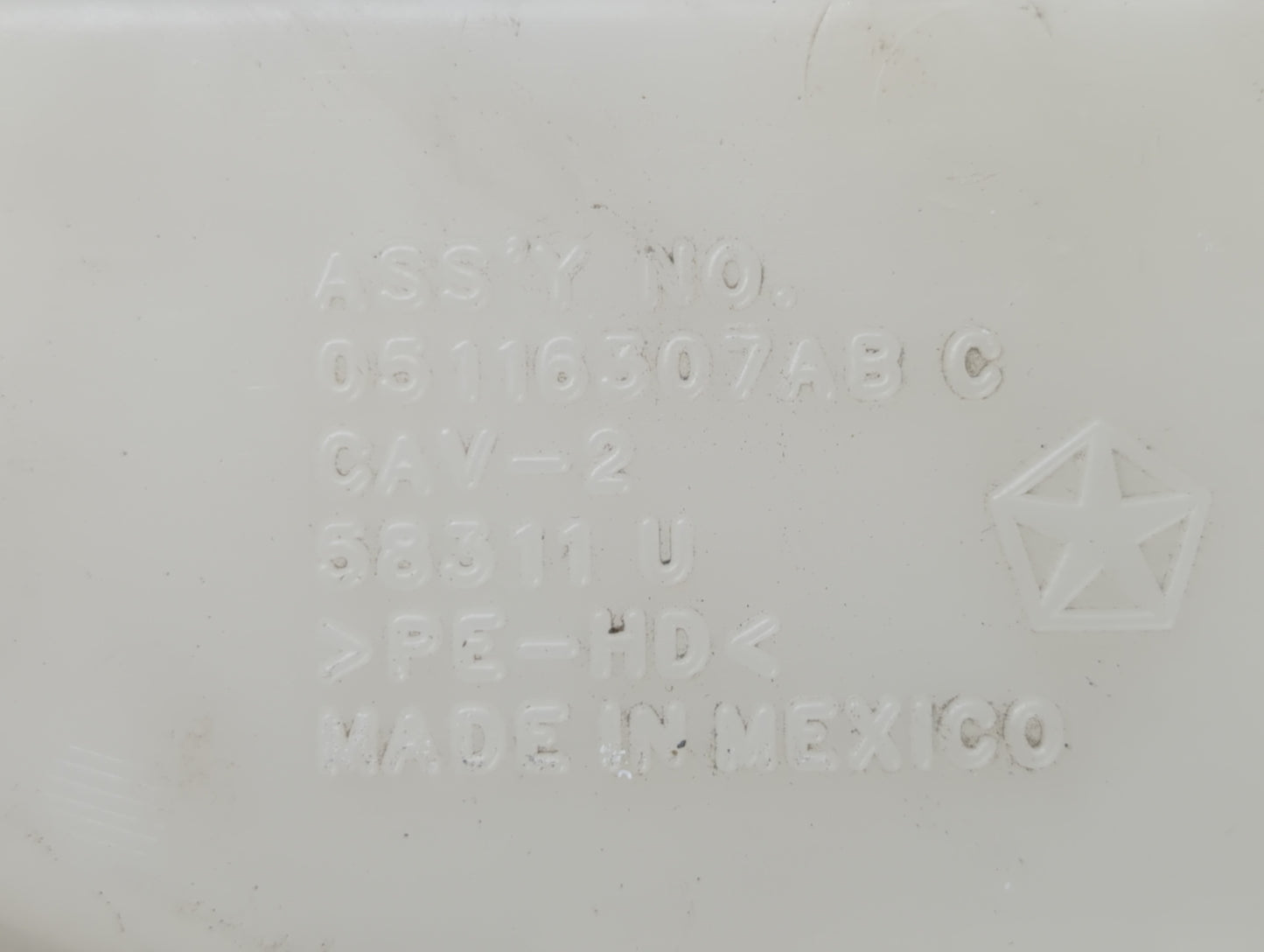 2017 Dodge Journey Windshield Washer Fluid Reservoir Bottle Oem - Oemusedautoparts1.com