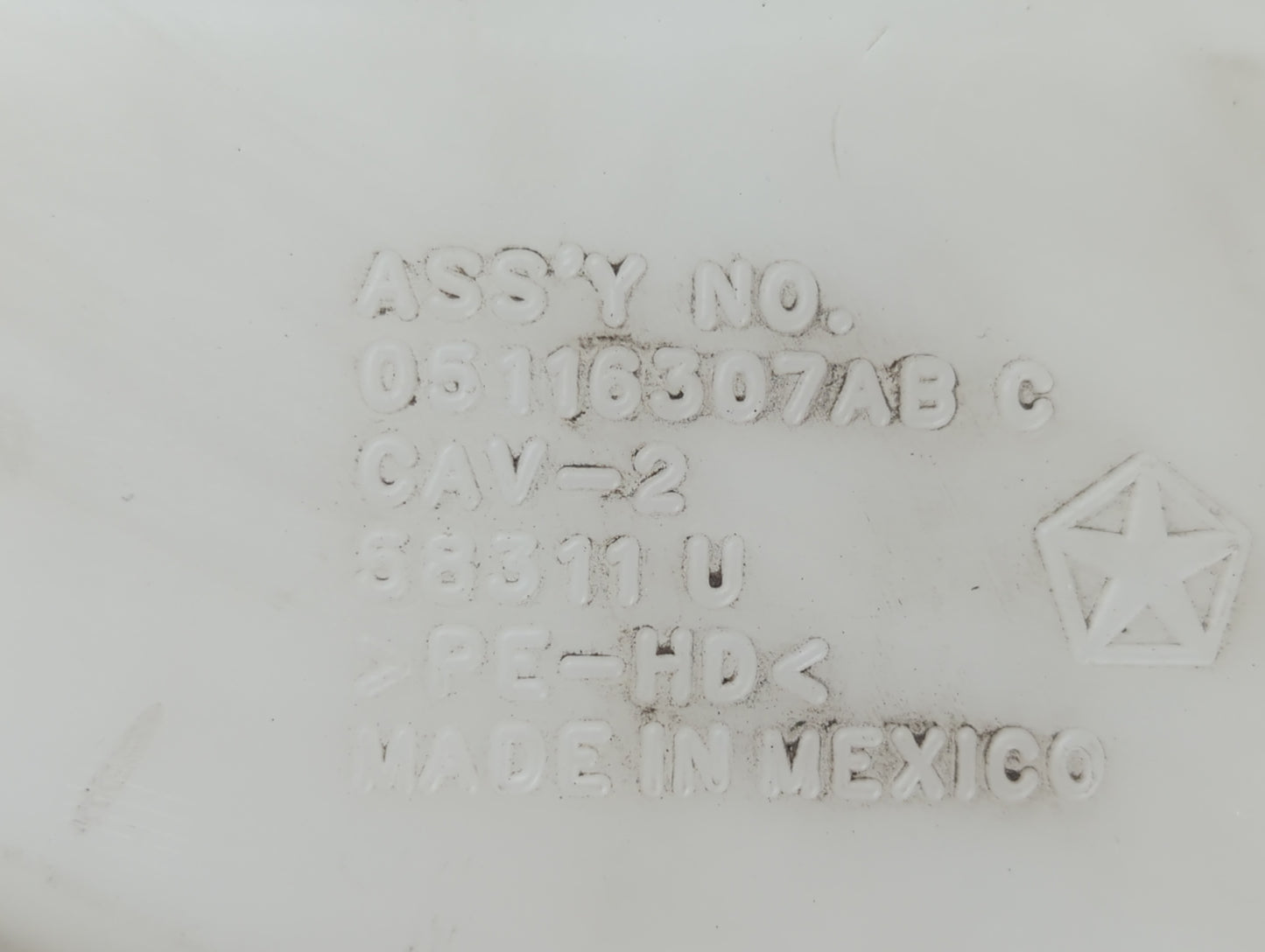 2017 Dodge Journey Windshield Washer Fluid Reservoir Bottle Oem - Oemusedautoparts1.com