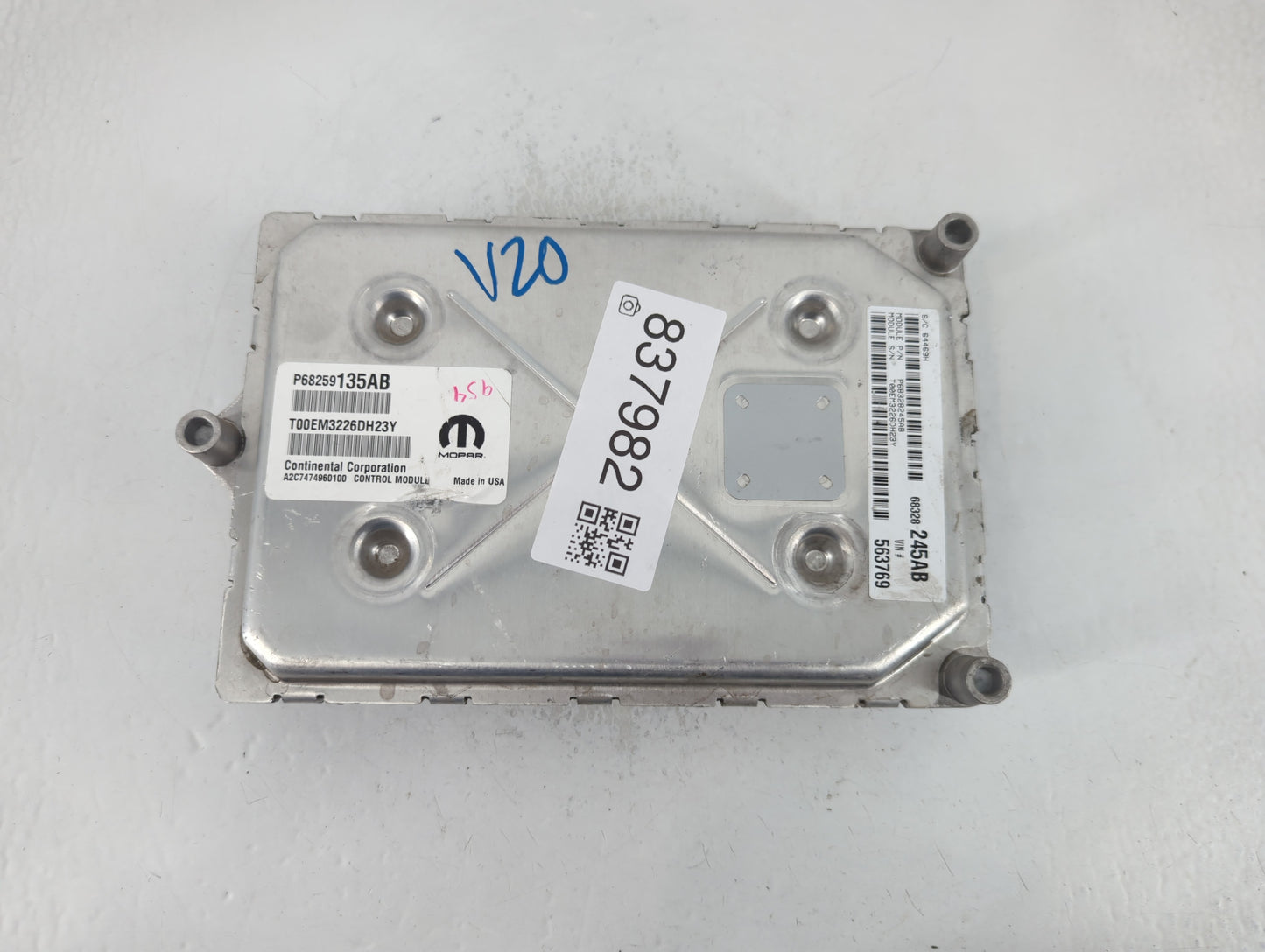 2016-2019 Dodge Journey PCM Engine Control Computer ECU ECM PCU OEM P/N:P68259135AB Fits Fits 2016 2017 2018 2019 OEM Used A