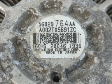 2017 Dodge Ram 1500 Alternator Replacement Generator Charging Assembly Engine OEM P/N:56029764AA Fits OEM Used Auto Parts