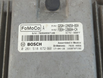 2015-2018 Ford Edge PCM Engine Control Computer ECU ECM PCU OEM P/N:G2GA-12A650-BSA Fits Fits 2015 2016 2017 2018 2019 OEM Used Auto Parts