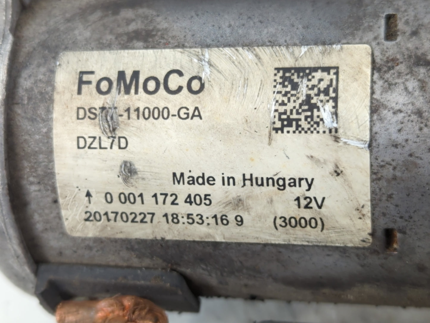 2015-2018 Ford Edge Car Starter Motor Solenoid OEM P/N:DS7T-11000-GA Fits Fits 2015 2016 2017 2018 2020 OEM Used Auto Parts