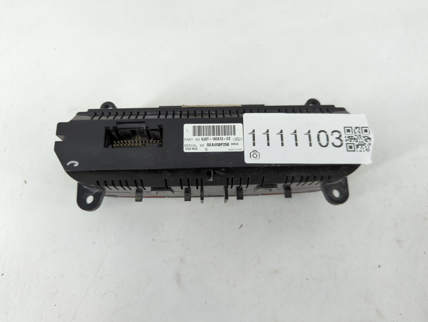 2017-2019 Ford Escape Climate Control Module Temperature AC/Heater Replacement P/N:GJ5T-18C612-CE Fits Fits 2017 2018 2019 O