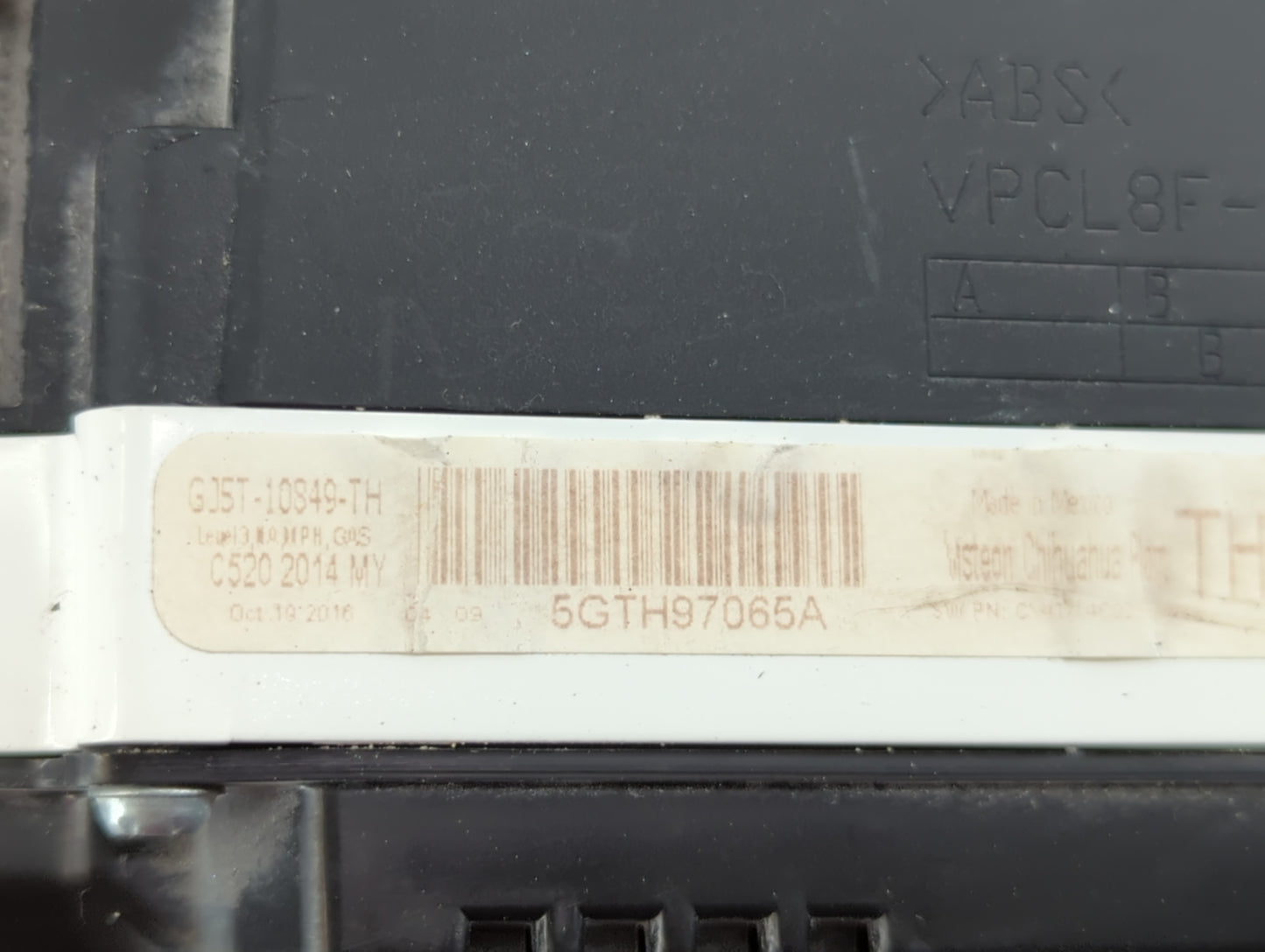 2017 Ford Escape Instrument Cluster Speedometer Gauges P/N:GJ5T-10849-TH Fits OEM Used Auto Parts - Oemusedautoparts1.com