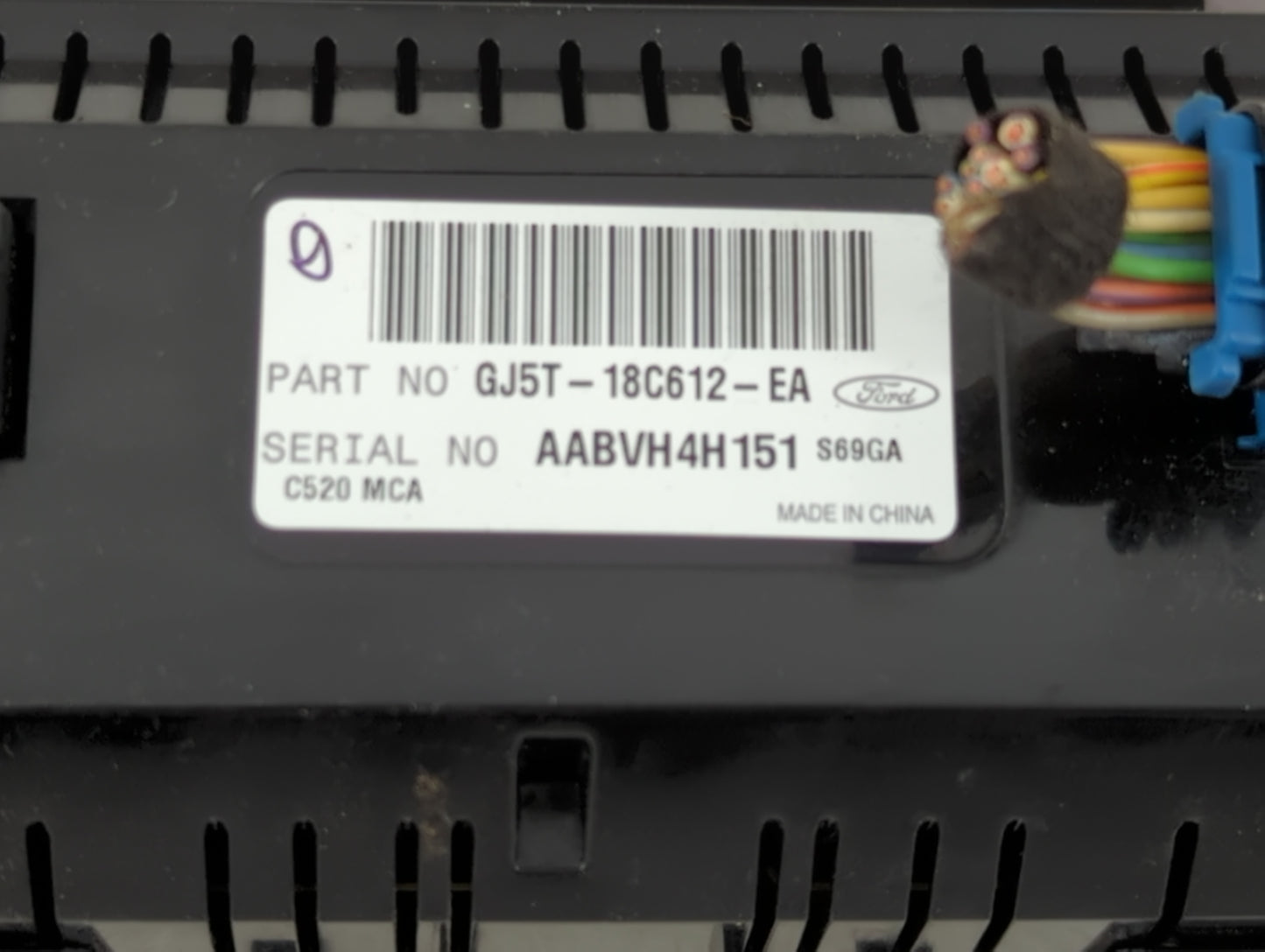 2017 Ford Escape Climate Control Module Temperature AC/Heater Replacement P/N:GJ5T-18C612-EA Fits OEM Used Auto Parts - Oemu