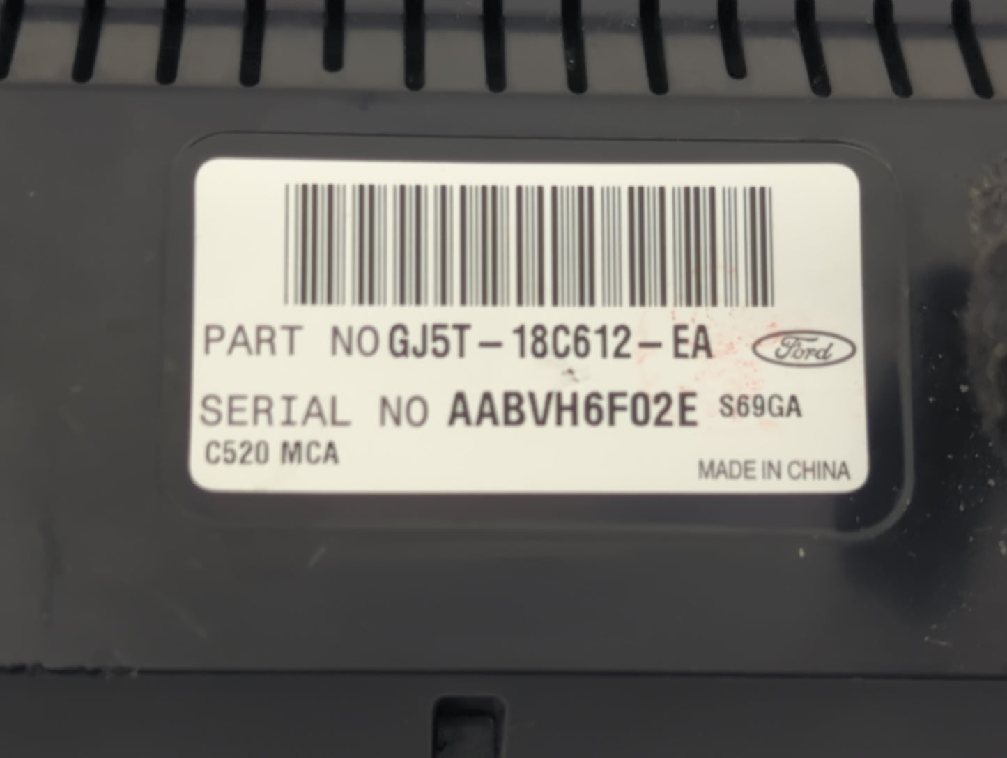 2017 Ford Escape Climate Control Module Temperature AC/Heater Replacement P/N:GJ5T-18C612-EA Fits OEM Used Auto Parts - Oemu