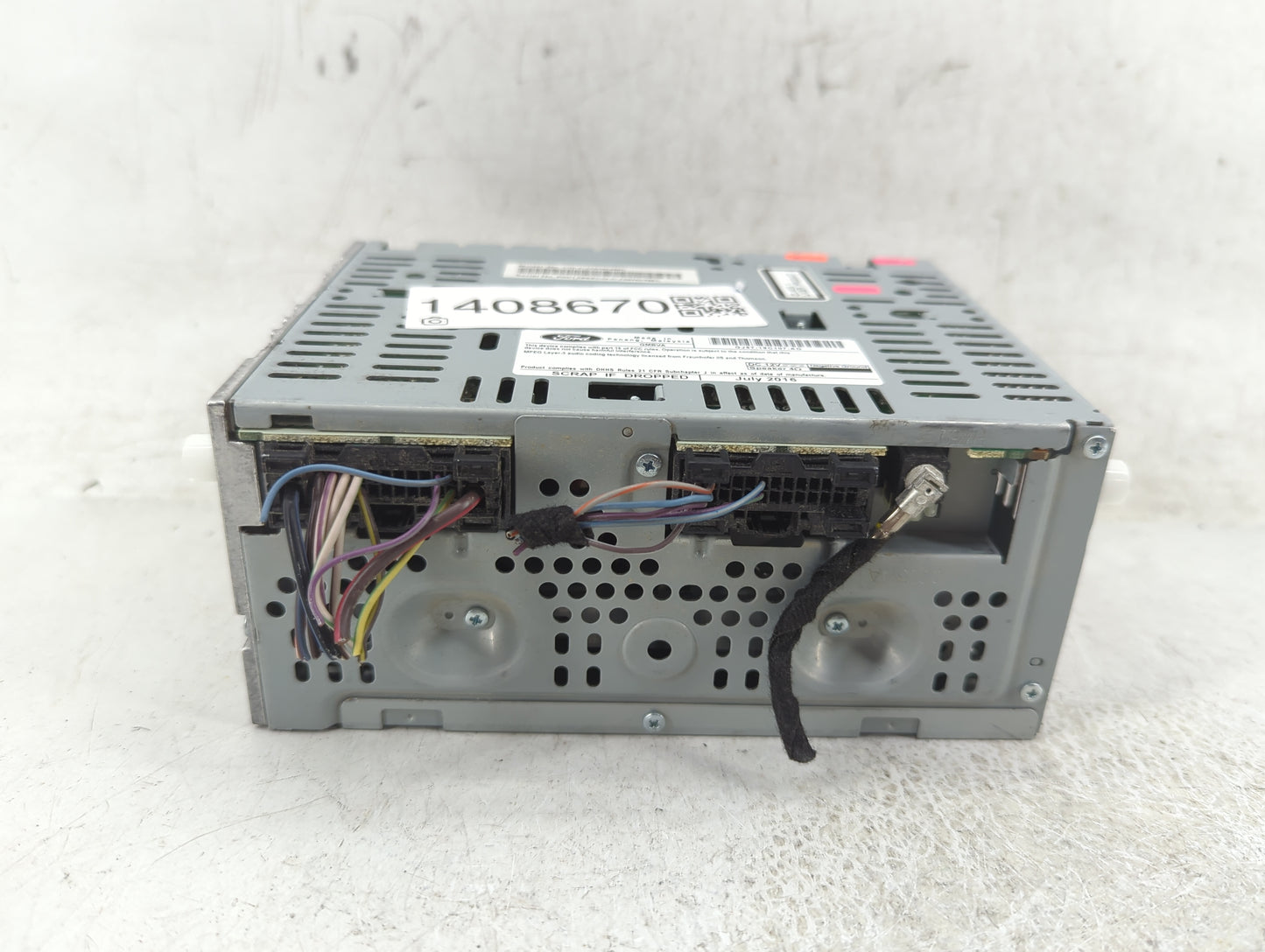 2015-2019 Ford Escape Radio AM FM Cd Player Receiver Replacement P/N:GJ5T-19C107-AD Fits Fits 2015 2016 2017 2018 2019 OEM U
