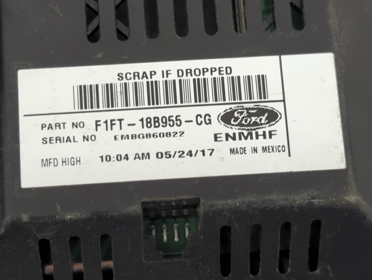2017 Ford Escape Information Radio Display Screen Black - Oemusedautoparts1.com
