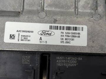 2017-2019 Ford Escape PCM Engine Control Computer ECU ECM PCU OEM P/N:HJ5A-12A650-MA FV6A-12B684-AB Fits Fits 2017 2018 2019 OEM Used Auto Parts