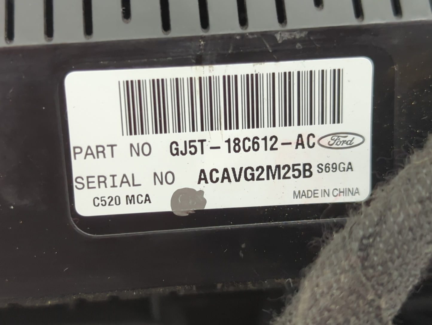2017 Ford Escape Climate Control Module Temperature AC/Heater Replacement P/N:GJ5T-18C612-AC Fits OEM Used Auto Parts - Oemu