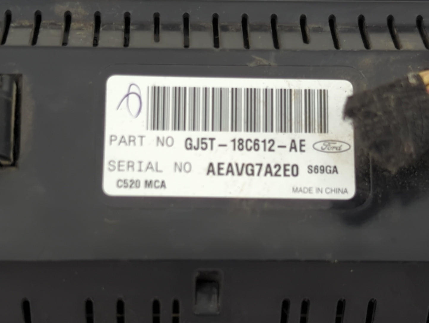 2017 Ford Escape Climate Control Module Temperature AC/Heater Replacement P/N:GJ5T-18C612-AE Fits OEM Used Auto Parts - Oemu