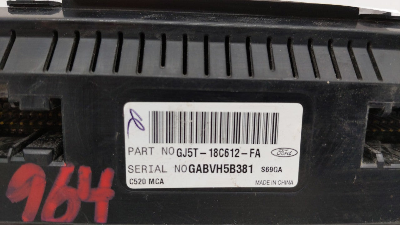 2017 Ford Escape Climate Control Module Temperature AC/Heater Replacement P/N:GJ5T-18C612-FA GJ54-18522-AE3JA6 Fits OEM Used
