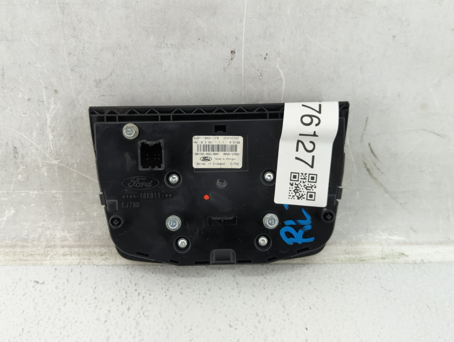 2017-2019 Ford Escape Radio AM FM Cd Player Receiver Replacement P/N:GJ5T-18K811-FB Fits Fits 2017 2018 2019 OEM Used Auto P
